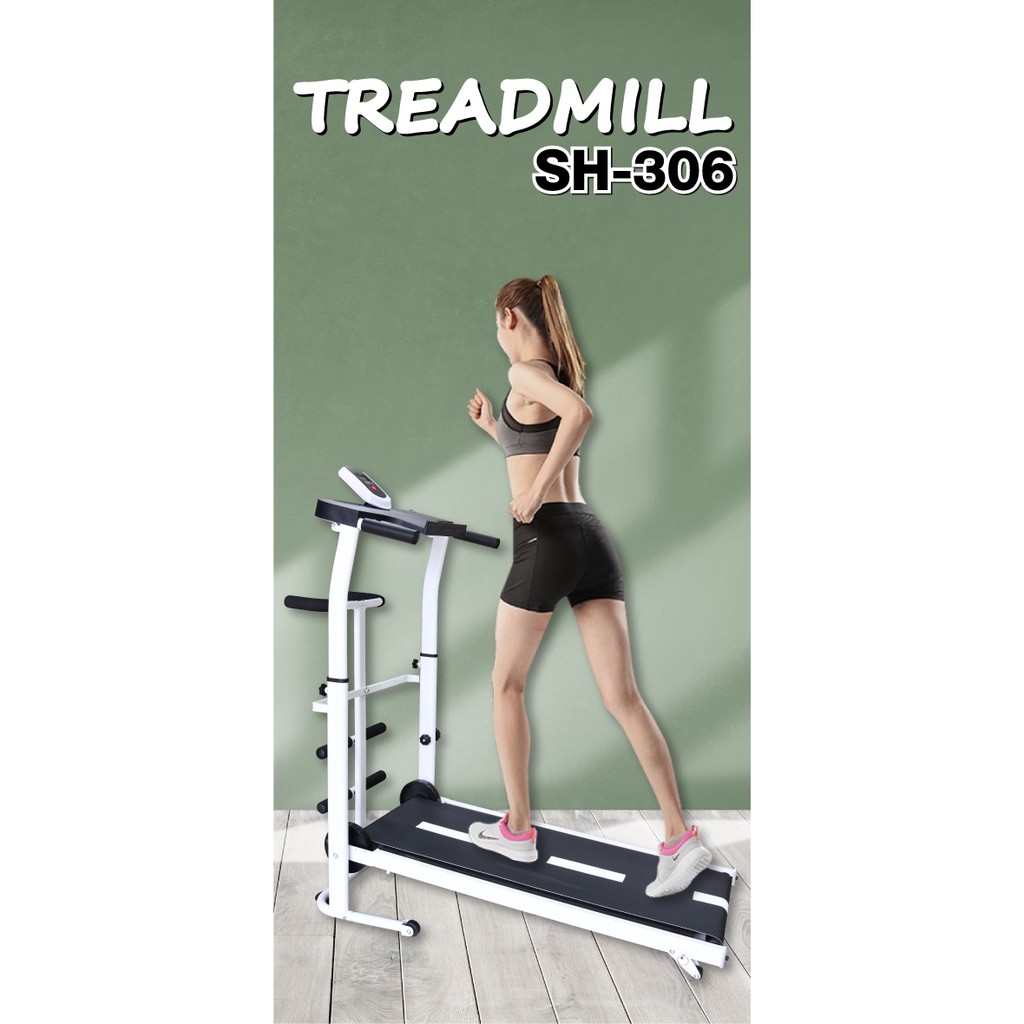 GYM19 (Có video) Máy chạy bộ cơ đa năng mẫu mới Treadmill SH - S306 5 in 1 mẫu 2019