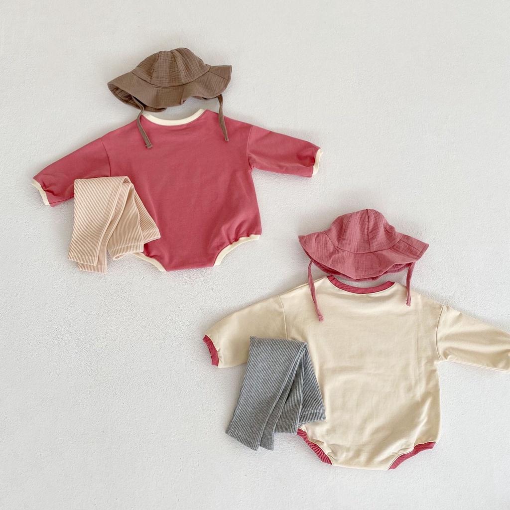 Bộ Áo Tay Dài In Chữ ha &amp; Mặt Cười &amp; Quần Dài Thời Trang Xuân Thu Cho Bé Trai &amp; Gái