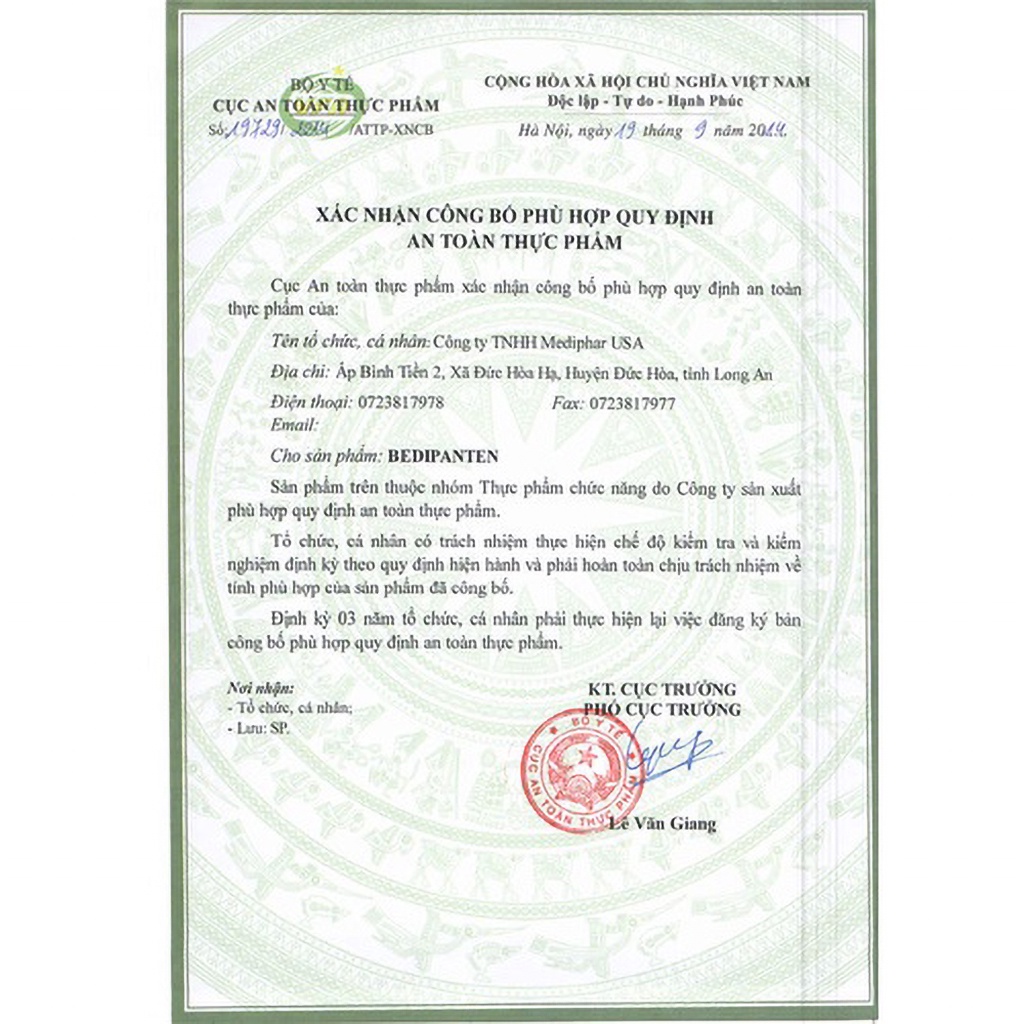 Viên uống, Viên ủ tóc BEDIPANTEN 100mg - Bổ sung vitamin B5, hỗ trợ giảm rụng tóc, giảm nhờn