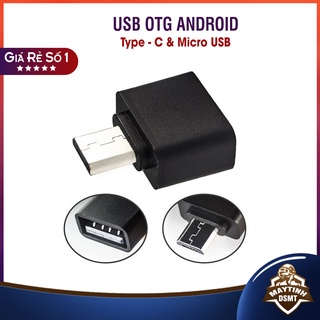 Usb otg type-c & micro usb dành cho điện thoại android, dùng để kết nối các thiết bị ngoại vi như chuột, bàn phím, máyin