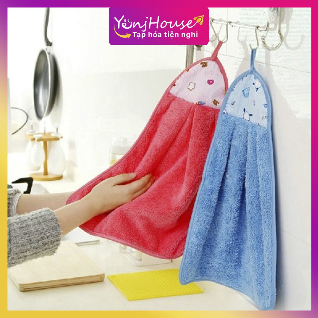 KHĂN LAU TAY NHÀ BẾP SIÊU THẤM NƯỚC, KHĂN LAU TAY COTTON (GIAO MÀU NGẪU NHIÊN) - YENJHOUSE