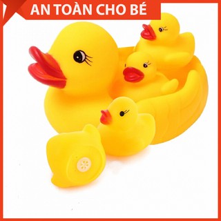 Đồ Chơi Đàn Vịt Vàng Bé Chơi Cùng Khi Tắm Chậu Có Còi Phát Nhạc