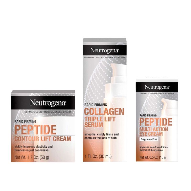 Bộ serum kem dưỡng kem mắt giúp da săn chắc đàn hồi Neutrogena Rapid Firming Peptide