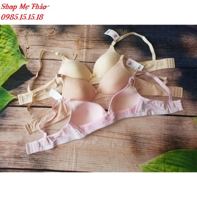 COMBO 3 ÁO NGỰC CÓ NÚT MỞ TI CHO CON BÚ