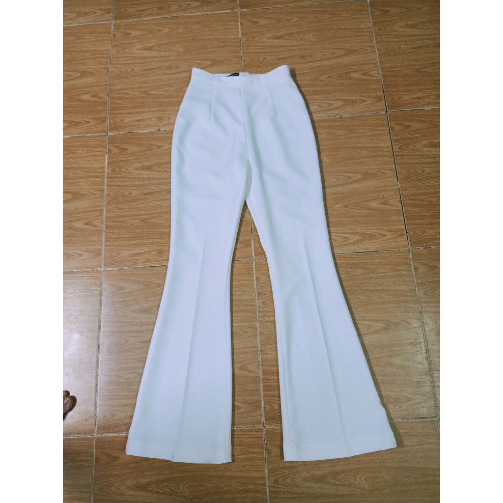 Quần ống loe ko túi kéo sau QD253
