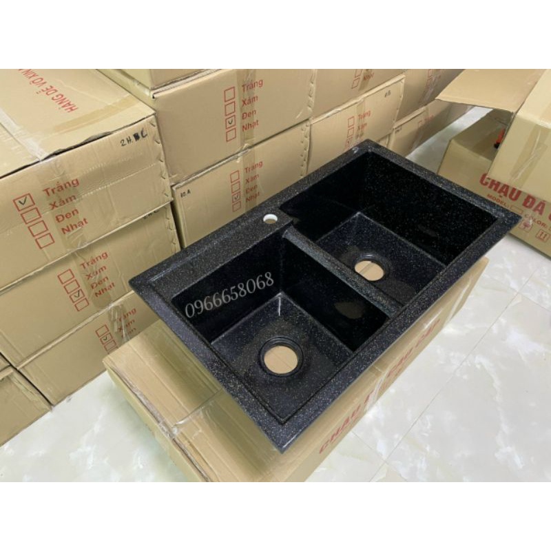 Chậu rửa chén đá nhân tạo 84x50x23