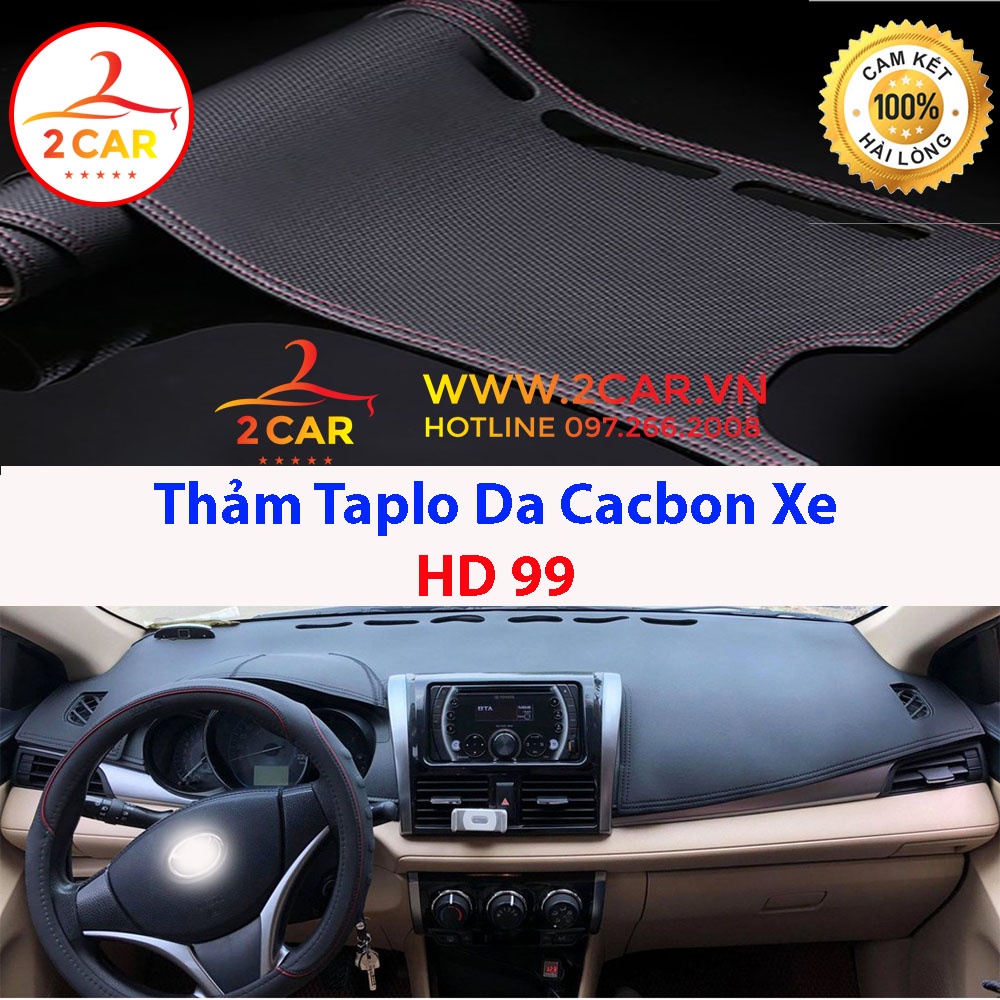 Thảm Taplo Da Cacbon HYUNDAI HD99 chống nóng tốt, chống trơn trượt, vừa khít theo xe