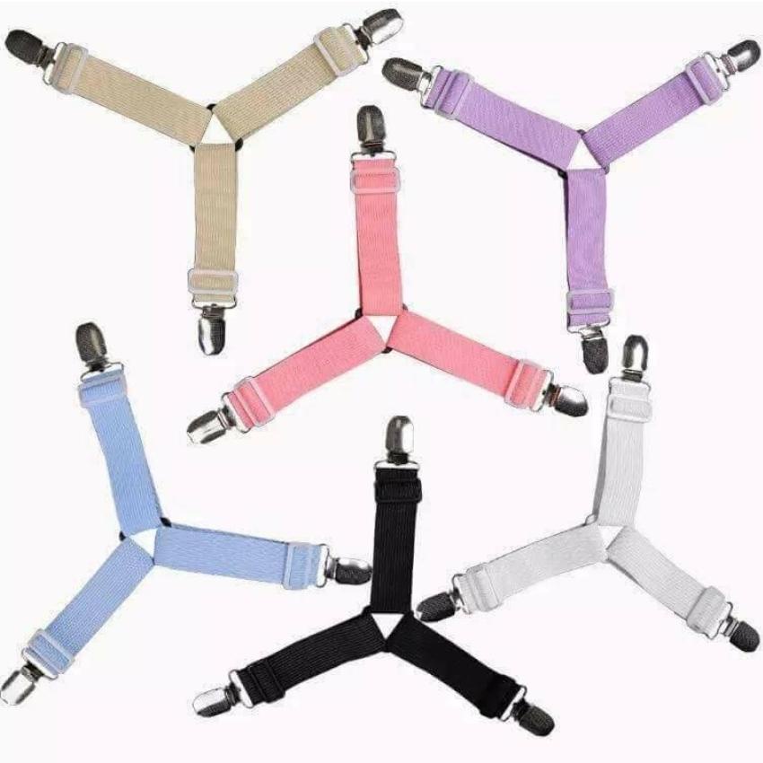 Kẹp Ga Giường Chống Xê Dịch Katie House, Nẹp Giữ Phẳng Drap Ra Trải Giường Cố Định, Chống Tuột BỘ 4 CÁI