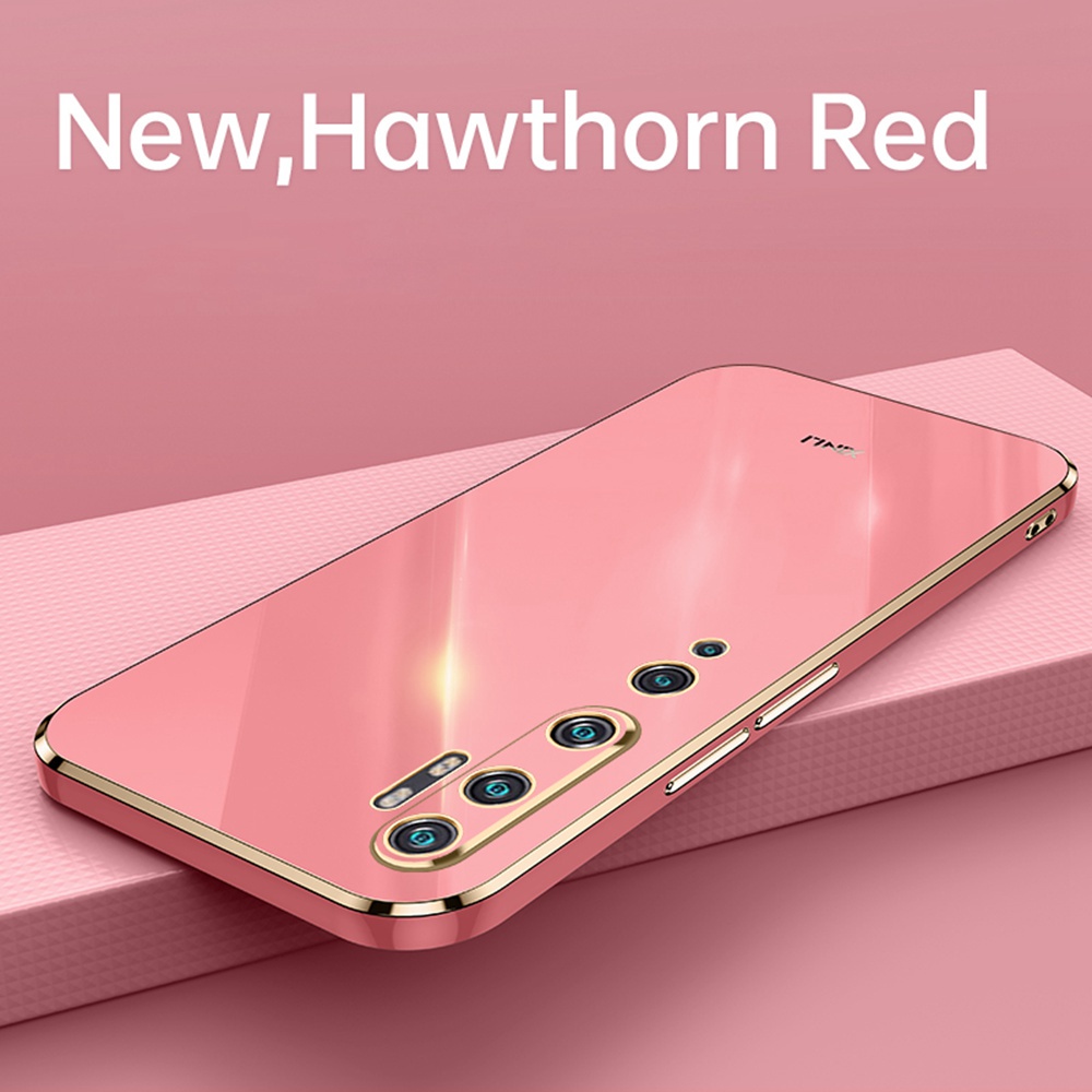 Ốp Điện Thoại TPU Silicone Mềm Mạ Vàng 6D Sang Trọng Cho Xiaomi Mi Note 10 Pro / Note10 Xiaomi Mi CC9 Pro