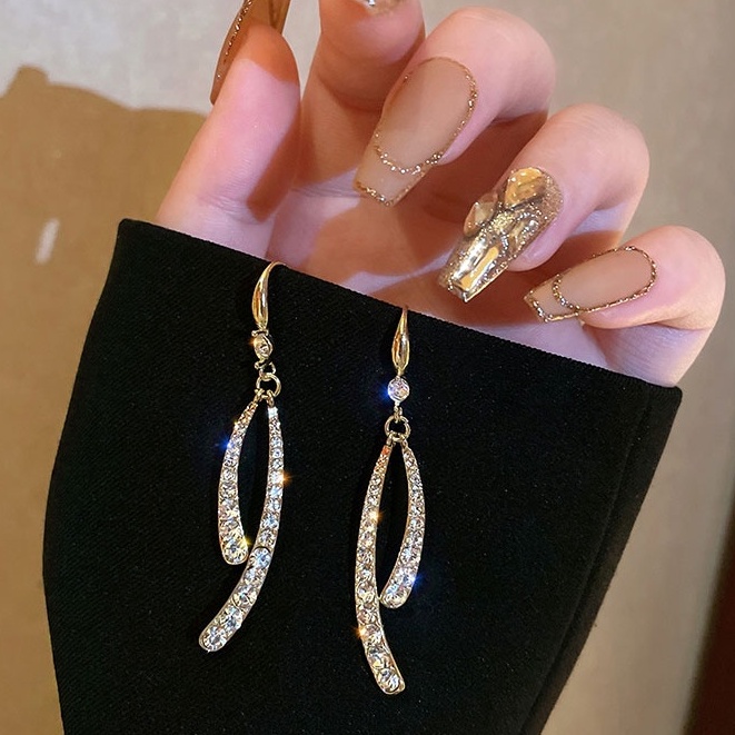 Bông Tai Mạ Bạc 925 Hình Đuôi Cá Phong Cách Hàn Quốc Thời Trang 2022