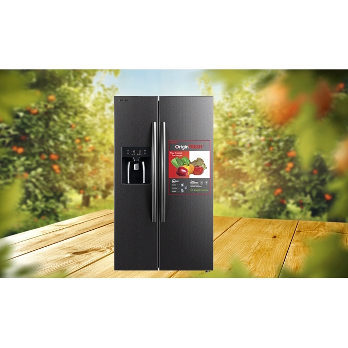 Tủ Lạnh Toshiba Side By Side Inverter 493 Lít GR-RS637WE-PMV-MG 2 Cánh