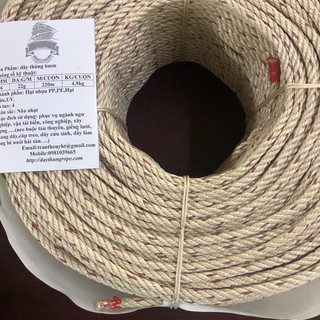 Dây thừng 6mm: 220mét/cuộn