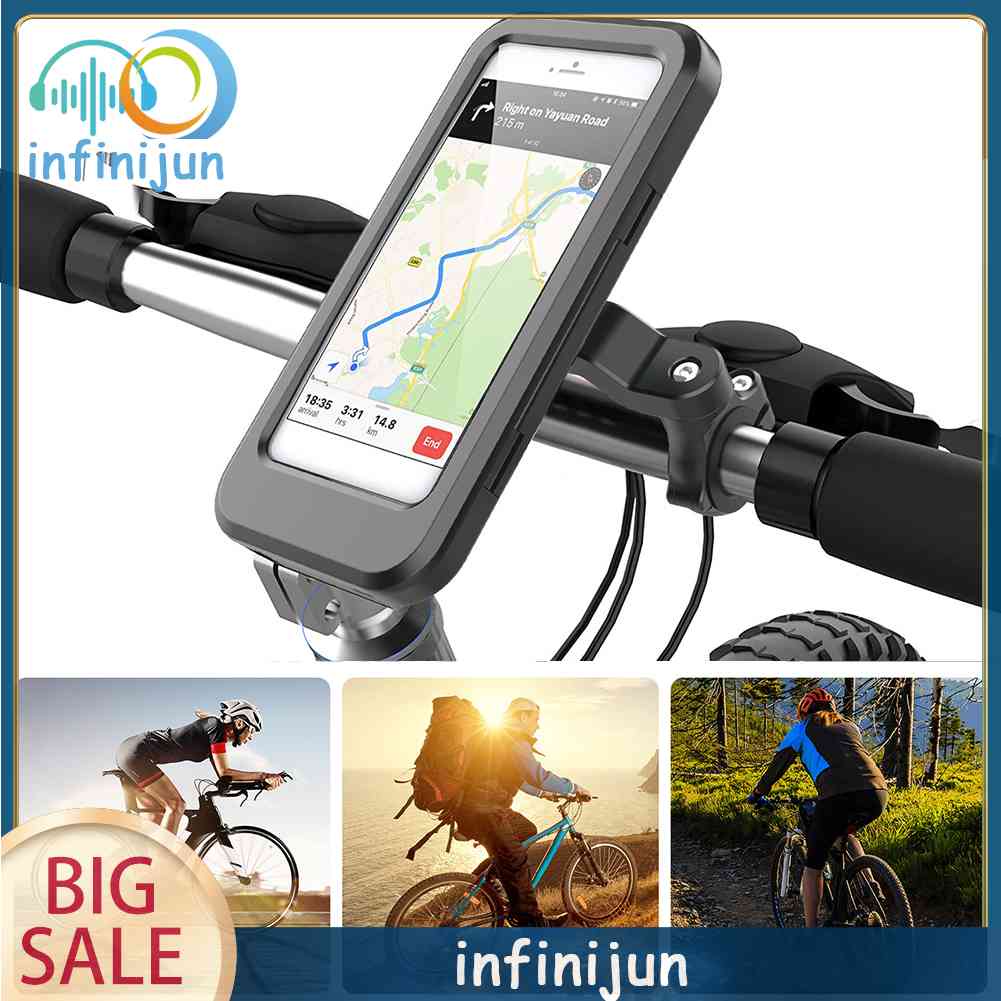 Giá Đỡ ĐiệN ThoạI ChốNg NướC GắN Tay CầM Xe ĐạP TiệN DụNg