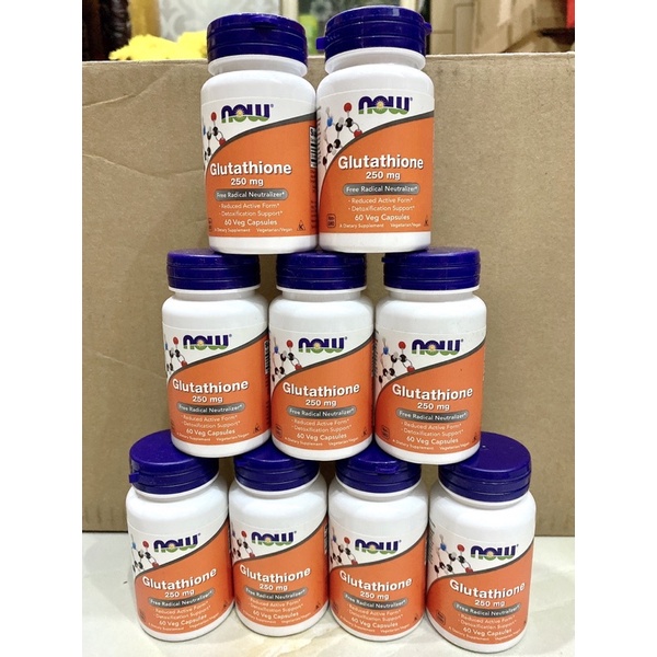 Viên Uống Hỗ Trợ Trắng Da NOW GLUTATHIONE 500mg 60 viên