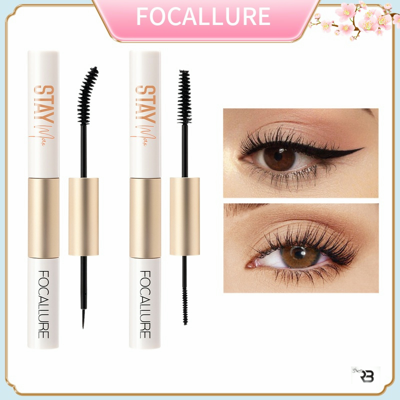 FA160 Mascara Kiêm Bút Kẻ Mắt/ Chuốt Mi Dạng Sợi FOCALLURE 2 Trong 1 Chống Thấm
