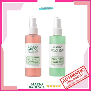 [Mã giảm giá mỹ phẩm chính hãng] Toner xịt Mario Badescu Facial Spray Cucumber and Green Tea / Herbs & Rosewater