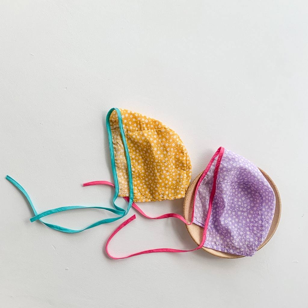 Set đồ liền thân tay ngắn có mũ đội chấm bi thời trang cho bé gái