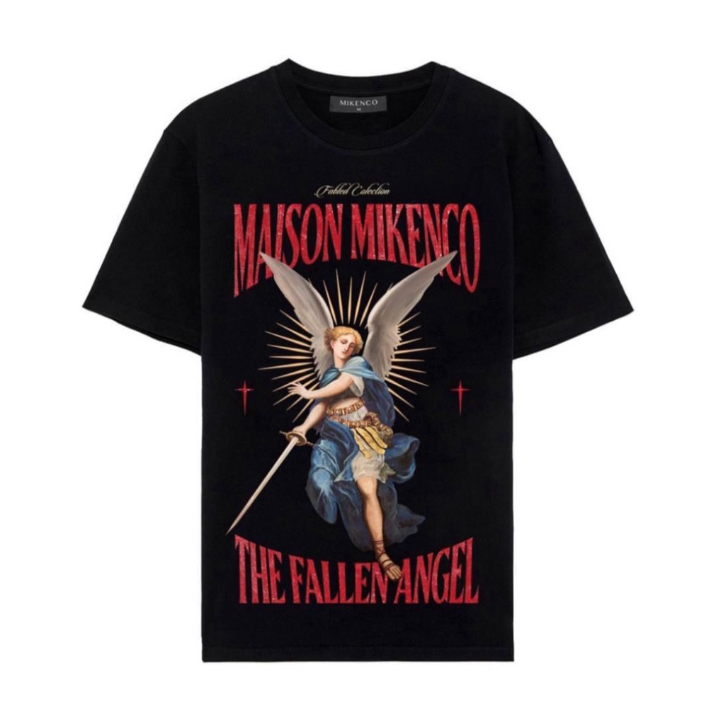 Áo Thun Thiên Thần Unisex Mikenco 🦋 Áo Phông Nam Nữ Cộc Tay Dáng Rộng In Hình 2 Màu 🦋