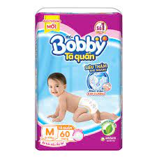 Tã quần / dán Bobby chính hãng dành cho bé ( size NB1/S80/M76/L68/XL62/XXL56/XXXL32 )-( Bỉm Bobby )