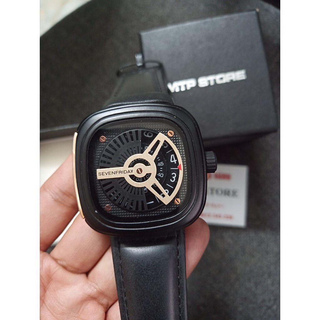 Đồng hồ Nam Seven Friday dây da độc đáo, máy nhật, bảo hành 12 tháng - Sevenfriday - Hàng mới về