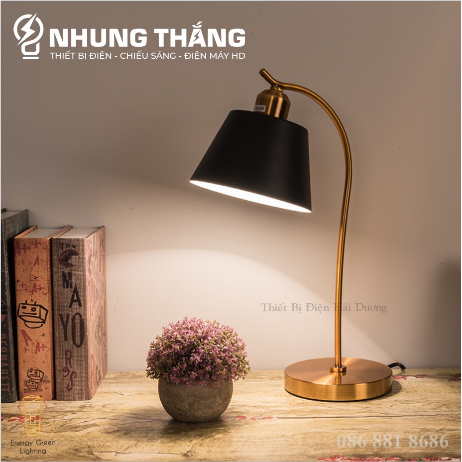 Đèn Bàn Học Đọc Sách, Làm Việc S3049 - Khung Kim Loại - Kiểu Dáng Sang Trọng - Tặng Kèm Bóng Led - Bảo Hành 12 Tháng