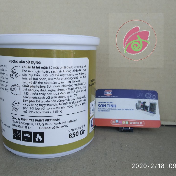 Sơn chậu kiểng màu nhũ đồng đen hệ nước ngoài trời Yes Paint lon 200g hoặc 850g