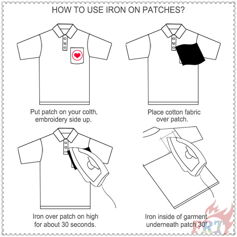 ✿ Miếng Dán Ủi Quần Áo Hình Hoa Xinh Xắn ✿ 1 Miếng Vá Ủi Quần Áo Hình Huy Hiệu (L-07100)