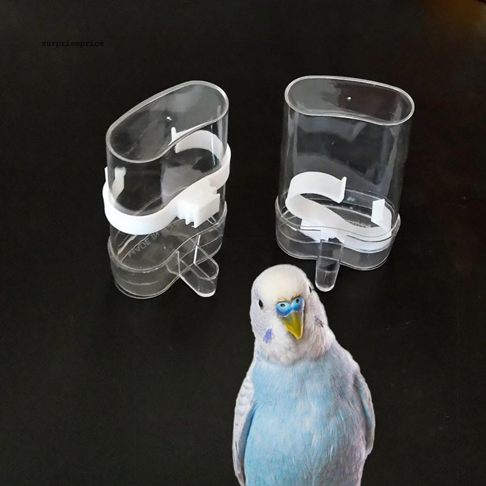 Bình đựng thức ăn/nước uống tự động treo lồng chim cảnh tiện dụng