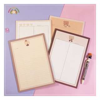 GIẤY GHI CHÉP GẤU NÂU KHỔ B5 | MWP210