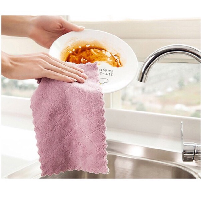 Sét 10 khăn 2 mặt siêu thấm hút