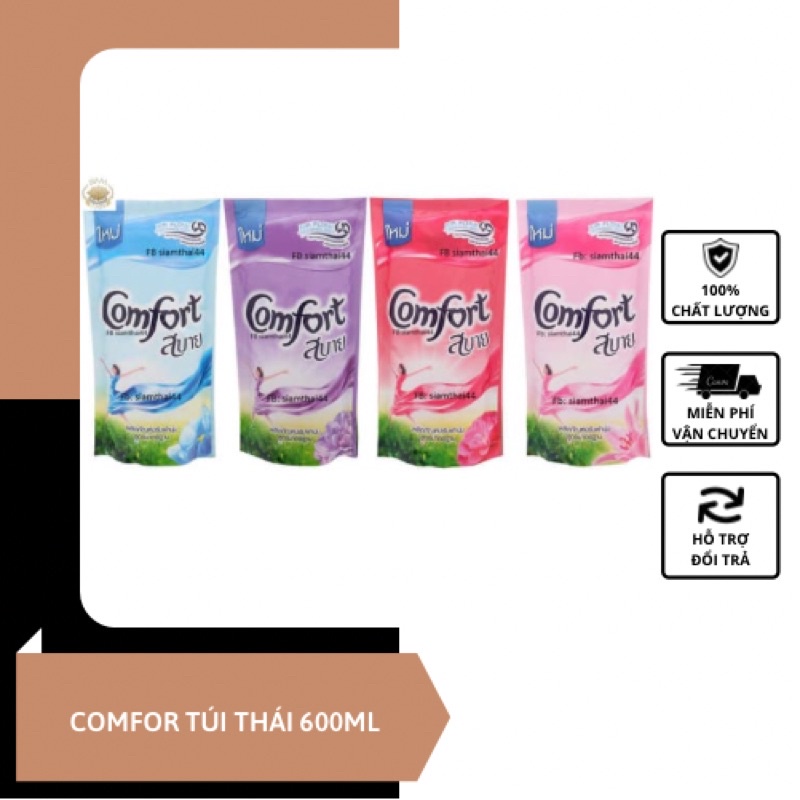 Combo 3 túi xả COMFORT Thái lan túi 600 ml giao màu ngẫu nhiên