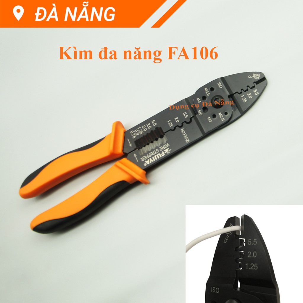 Kìm cắt đa năng bấm đầu cos  Fujiya FA106