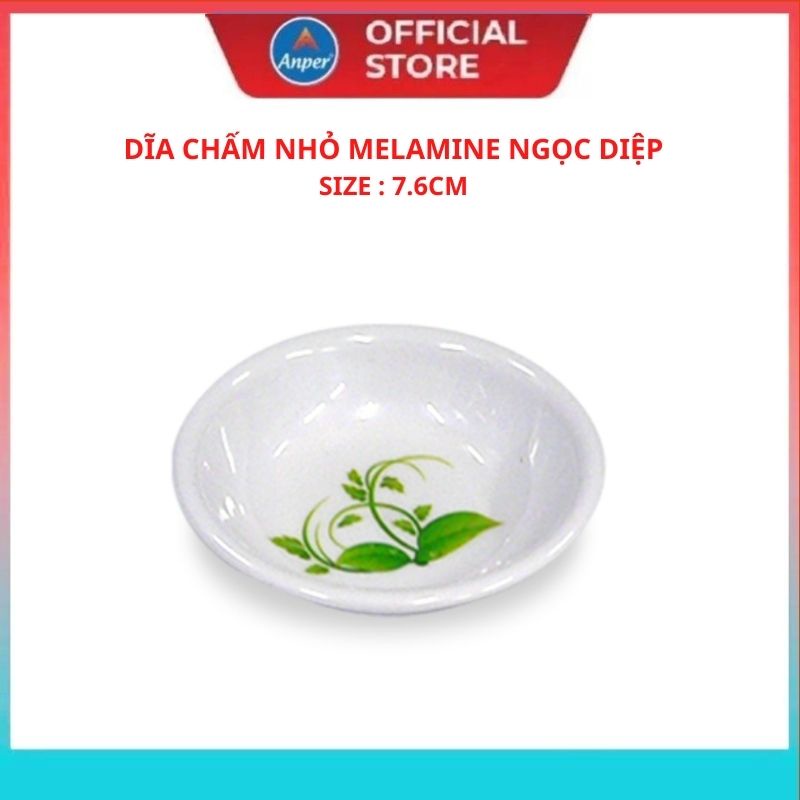 Bộ tô chén bát dĩa nhựa Melamine ANPER hoa Ngọc Diệp sang trọng nhựa cứng nhật hàn cao cấp an toàn với sức khỏe