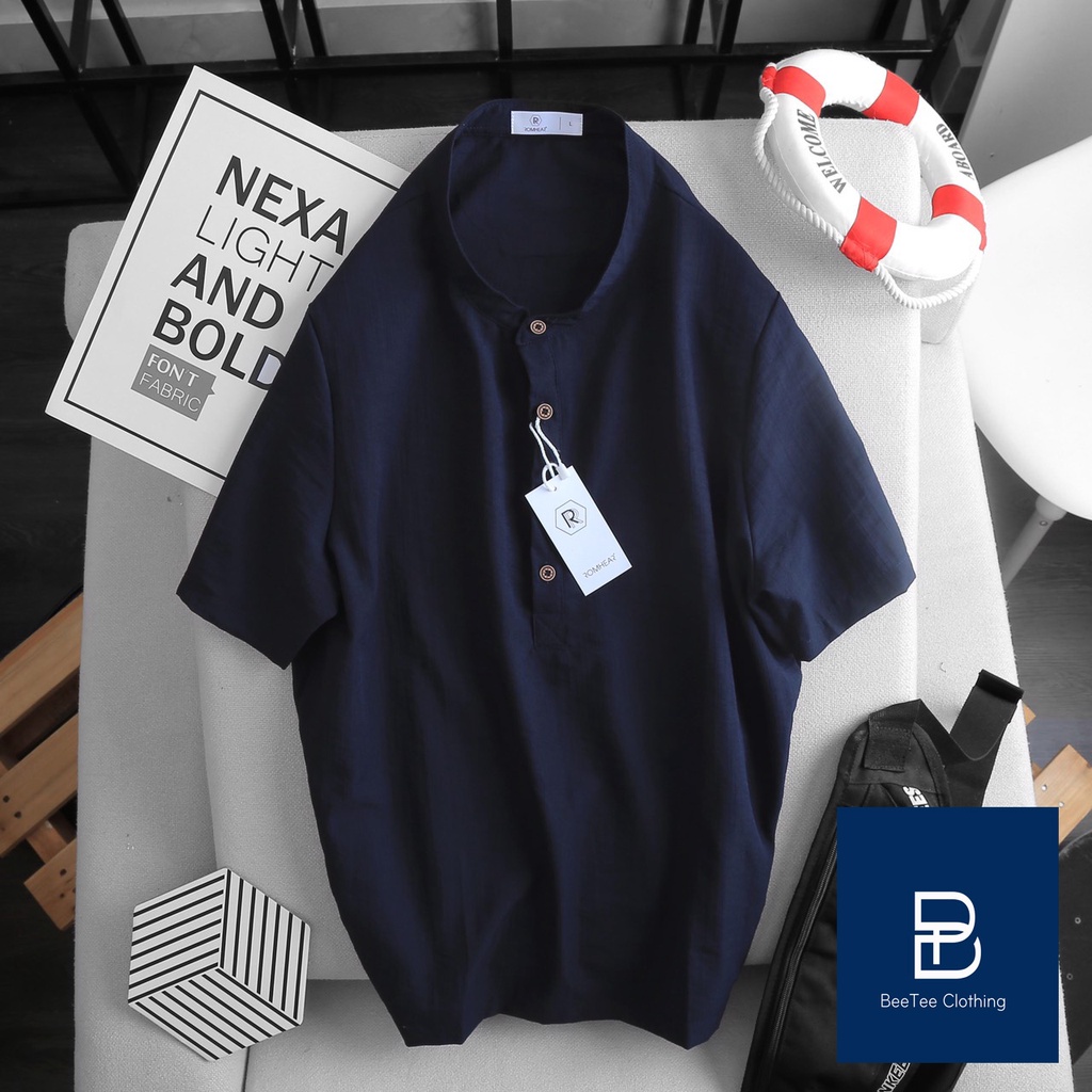 Áo Đũi Nam 6 màu Cổ tàu Chất Đũi Thái Không Nhăn, Không Bay mà Và Thấm Hút Tốt | BigBuy360 - bigbuy360.vn