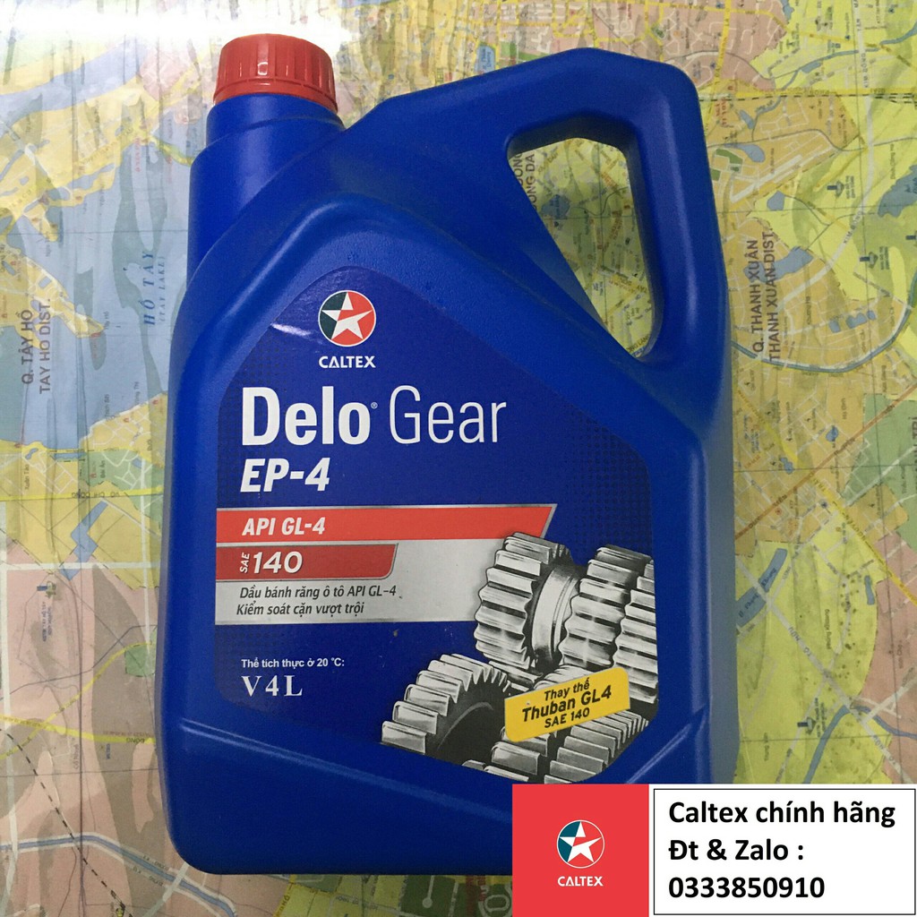 Dầu nhớt hộp số ô tô cao cấp Delo Gear EP-4 SAE 90/140 [ 4L ]