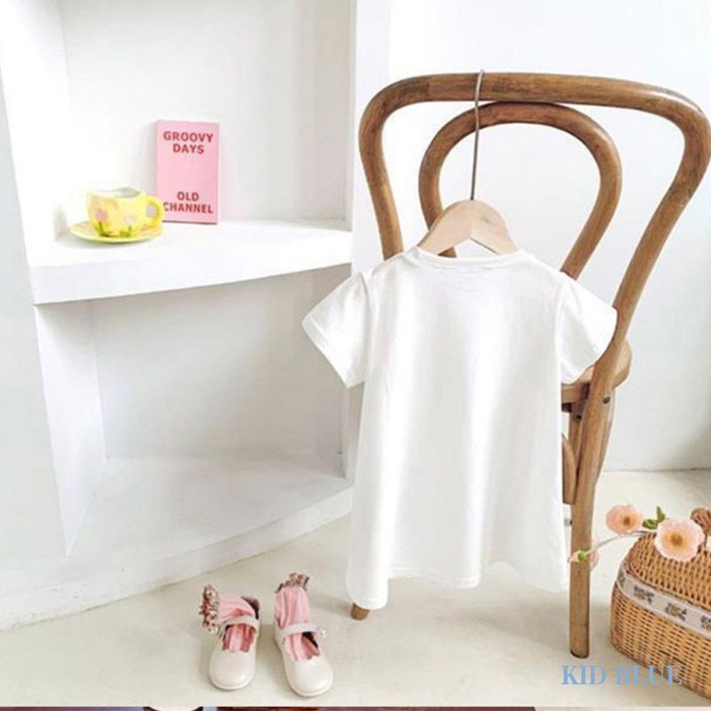 Áo Thun Ngắn Tay In Họa Tiết Hoạt Hình Ba Chiều Cho Bé Gái