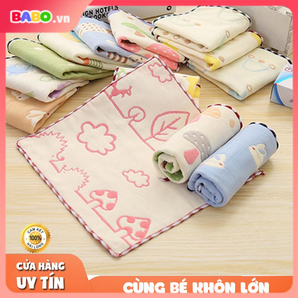 Khăn Xô cho bé bông Gạc 6 lớp Cotton Cho Bé Sơ Sinh, Mềm Mại An Toàn Cho Bé - BABO