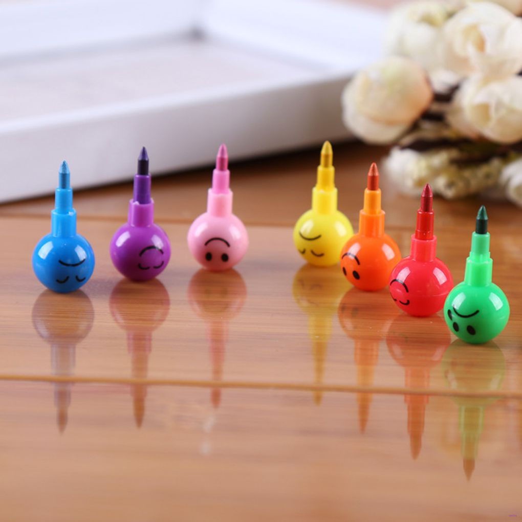 Bút chì 7 màu họa tiết dễ thương tiện dụng cho trẻ em
