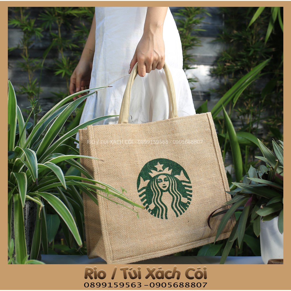 Túi cói Starbuck siêu đẹp siêu sang. kho89