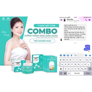 Combo Dưỡng Trắng Da Toàn Thân Mychi