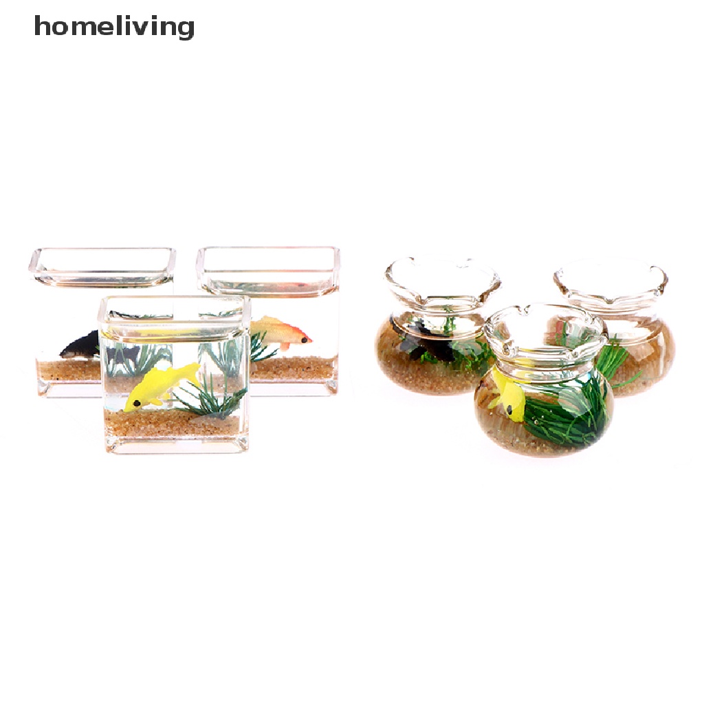 Bể Cá Mini Bằng Nhựa Trong Suốt Dùng Trang Trí DIY