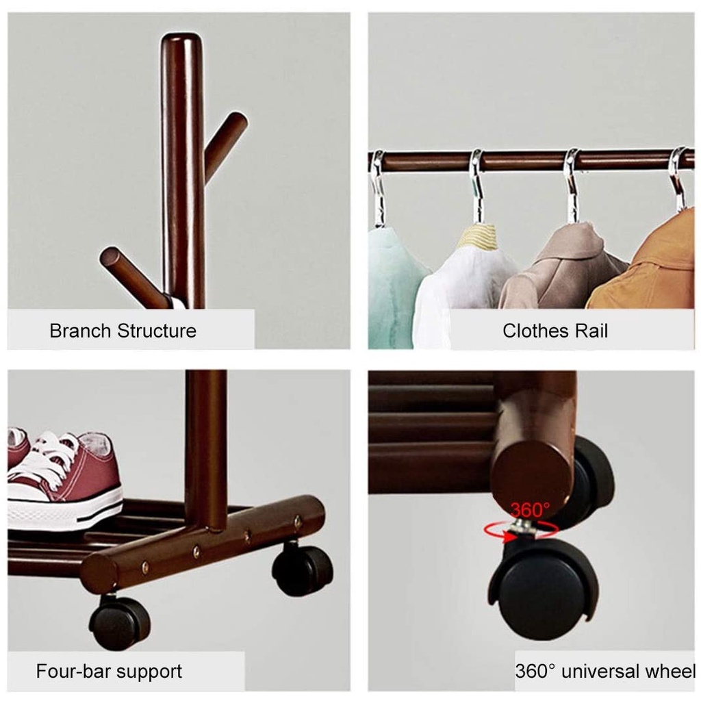 Giá treo quần áo VIVUDECOR GQ02 4 nhánh