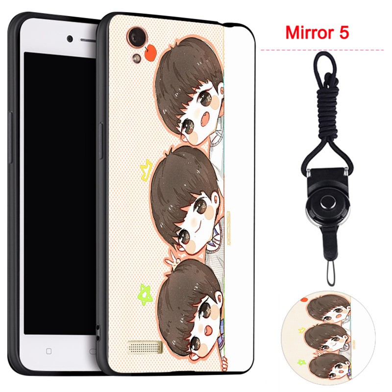 Ốp điện thoại có đệm khí giá đỡ và dây đeo cho OPPO Mirror 5