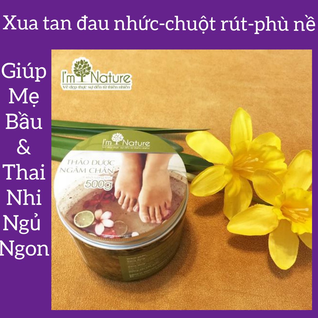 [Chỉ 3k/Ngày] Thảo Dược Ngâm Chân Cho Bà Bầu I'm Nature 500g (Xua Tan Mệt Mỏi, Ngủ Ngon Giấc)