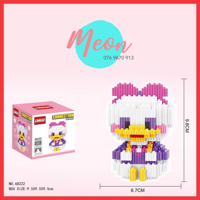 Xếp hình mickey mouse baby - Miniblock lego Minnie Mouse bayby size M