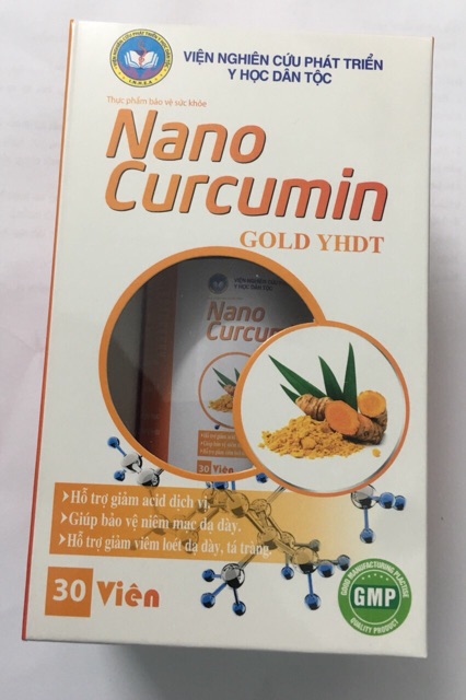 Nghệ Nano Curcumin yhdt của Viện Y học dân tộc hỗ trợ điều trị bệnh về dạ dày thành phần thảo dược tự nhiên an toàn