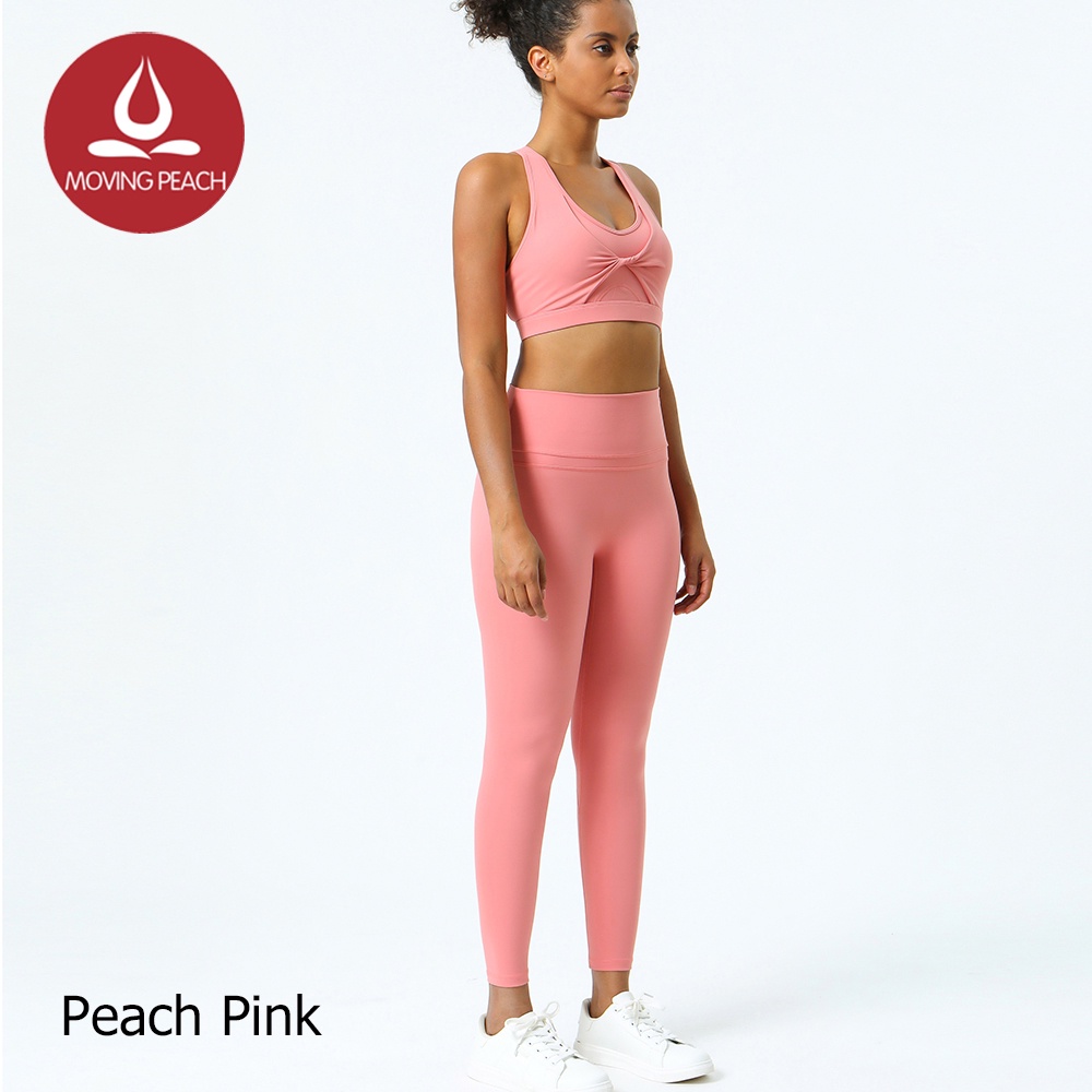 MOVING PEACH Sports sets High support Bra and Training Leggings ABM+ALM