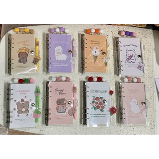 [SỔ CÒNG] Combo sổ còng A6 cưc yêu đầy đủ bìa, bút, giấy.