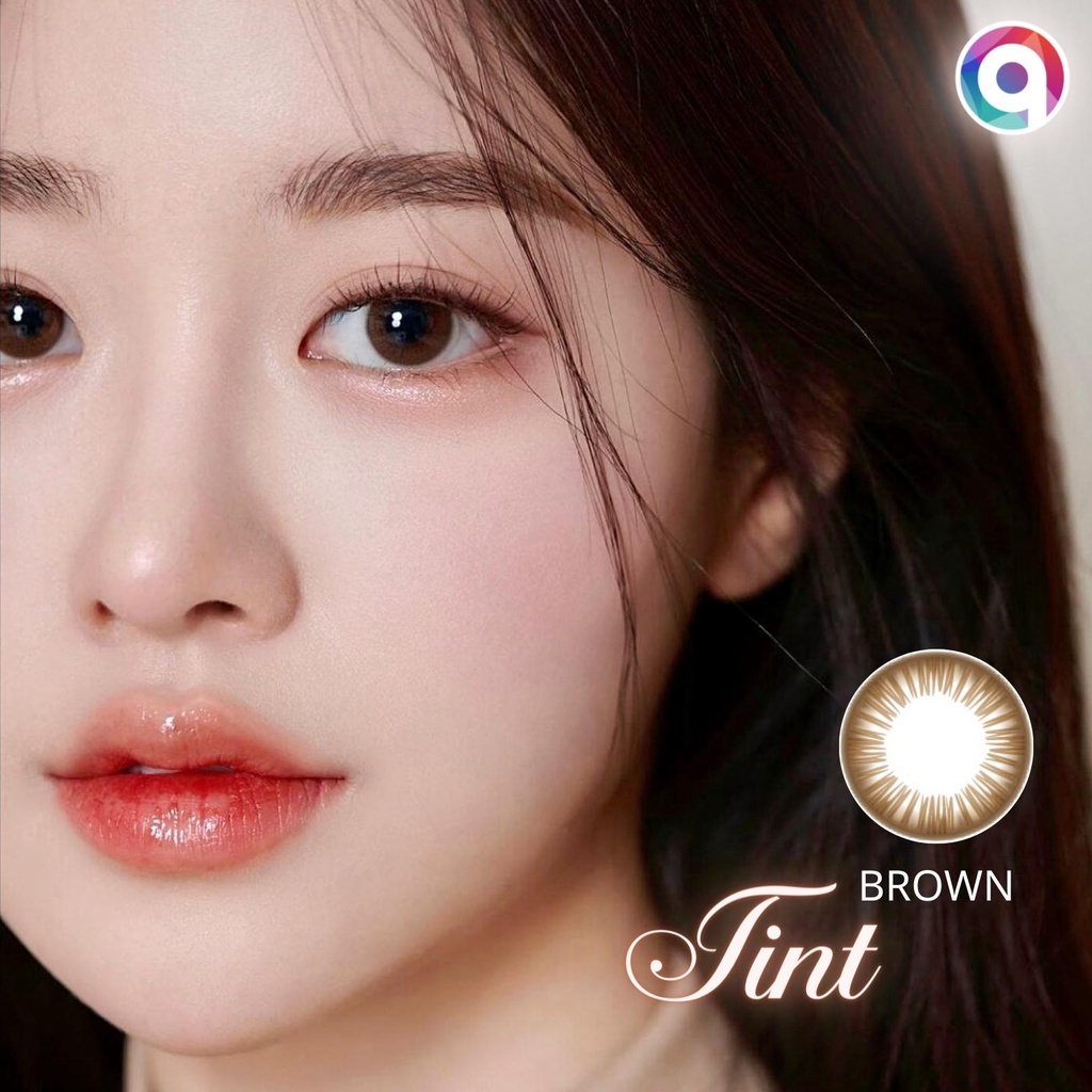 Kính áp tròng QUỲNH LENS tint brown 0 độ