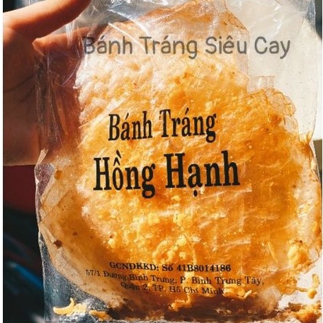 Bánh Tráng Muối Tỏi Xì Ke Hồng Hạnh Bao ghiền